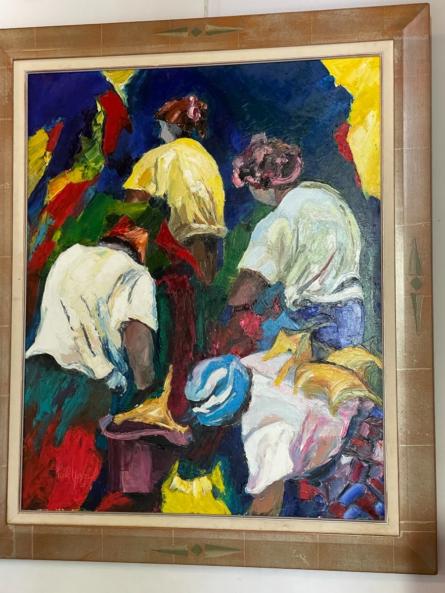 Huile Sur Toile Paule Margail 
