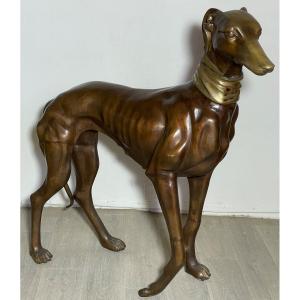 Bronze Greyhound Dog