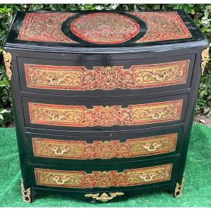 Ball Style Marquetry Chest Of Drawers