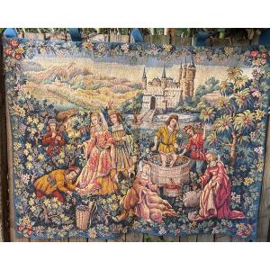 Tapisserie thème vignoble 