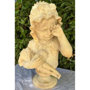 Alabaster Sculpture By G.pochini