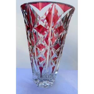 Saint Louis Crystal Vase, "deauville" Model