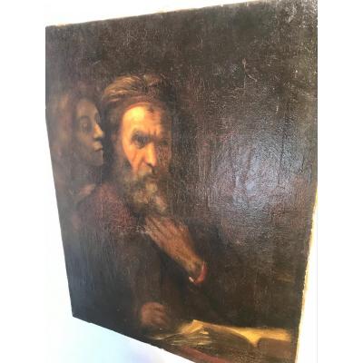 Old Copy Of Rembrandt By Milcendreau