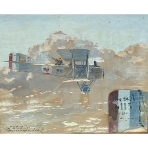 Gouache Breguet 1914-18