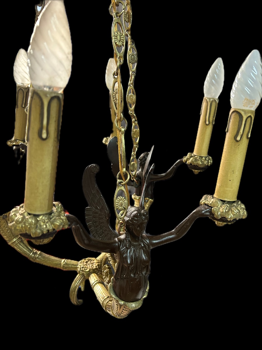 Empire Chandelier, Six Lights