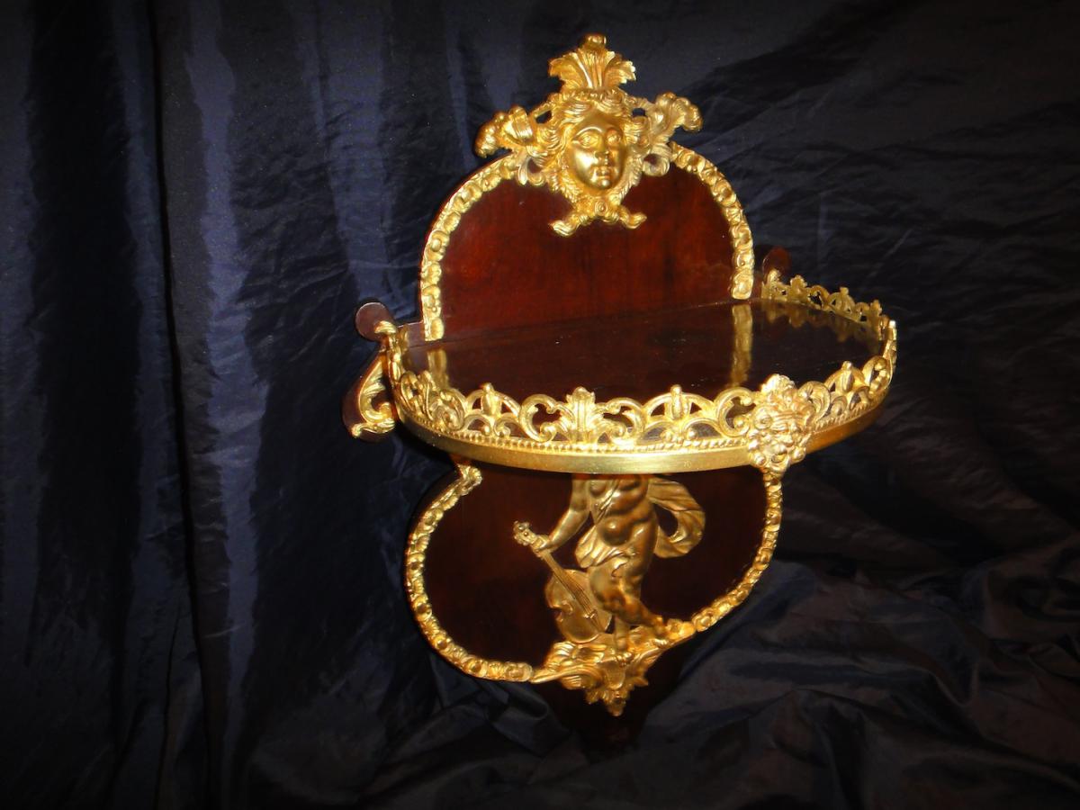 Louis XV Style Mahogany Console-photo-4