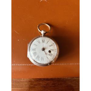 Montre à coq argent