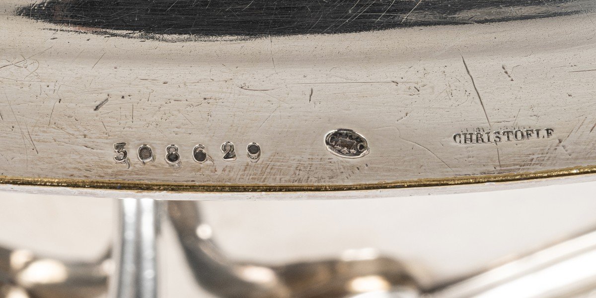 Sauceboat From The Service Of Emperor Napoleon III In Silver Plated By Christofle-photo-3