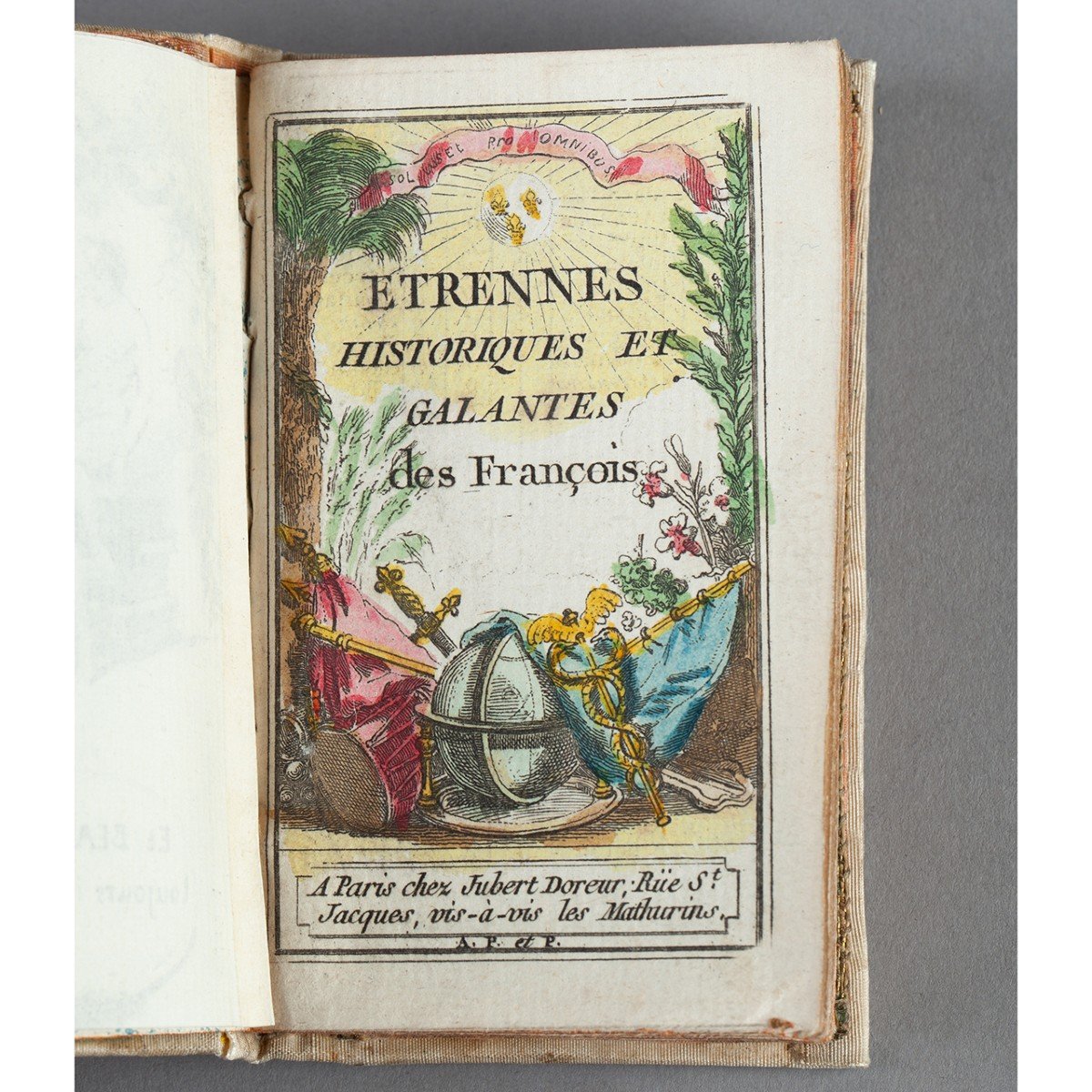  Rare Almanach Embroidered Circa 1785 Commemorating The Birth Of The Duke Of Normandy, In-18 -photo-1