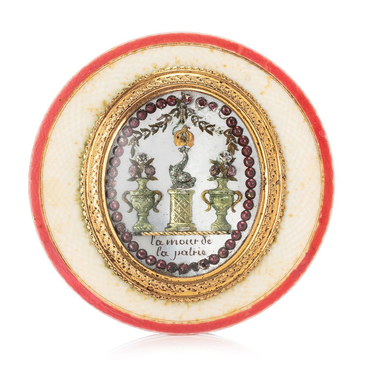 Boite Ronde Commémorant le Dauphin de France, Fils De Louis XVI et Marie-Antoinette-photo-3