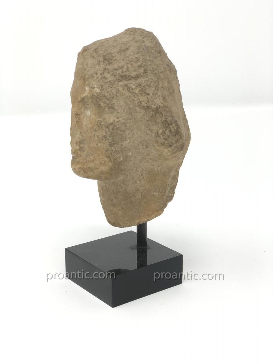 Petite tête de Vénus en marbre, IIIe siècle après J.-C.-photo-2