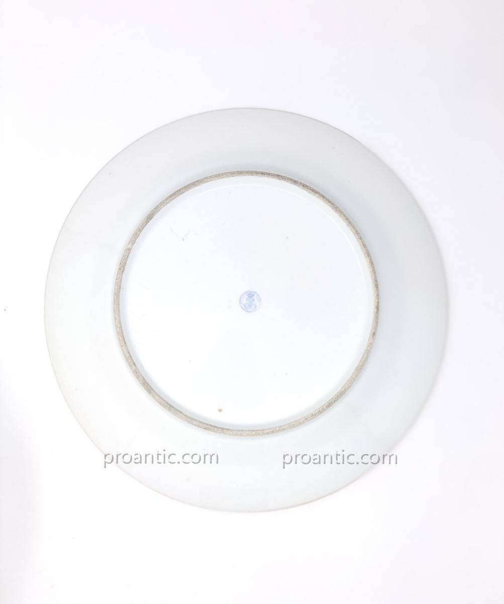 Sept Assiettes en Porcelaine de Sèvres du Service des Bals de Louis-Philippe à Fontainebleau-photo-4