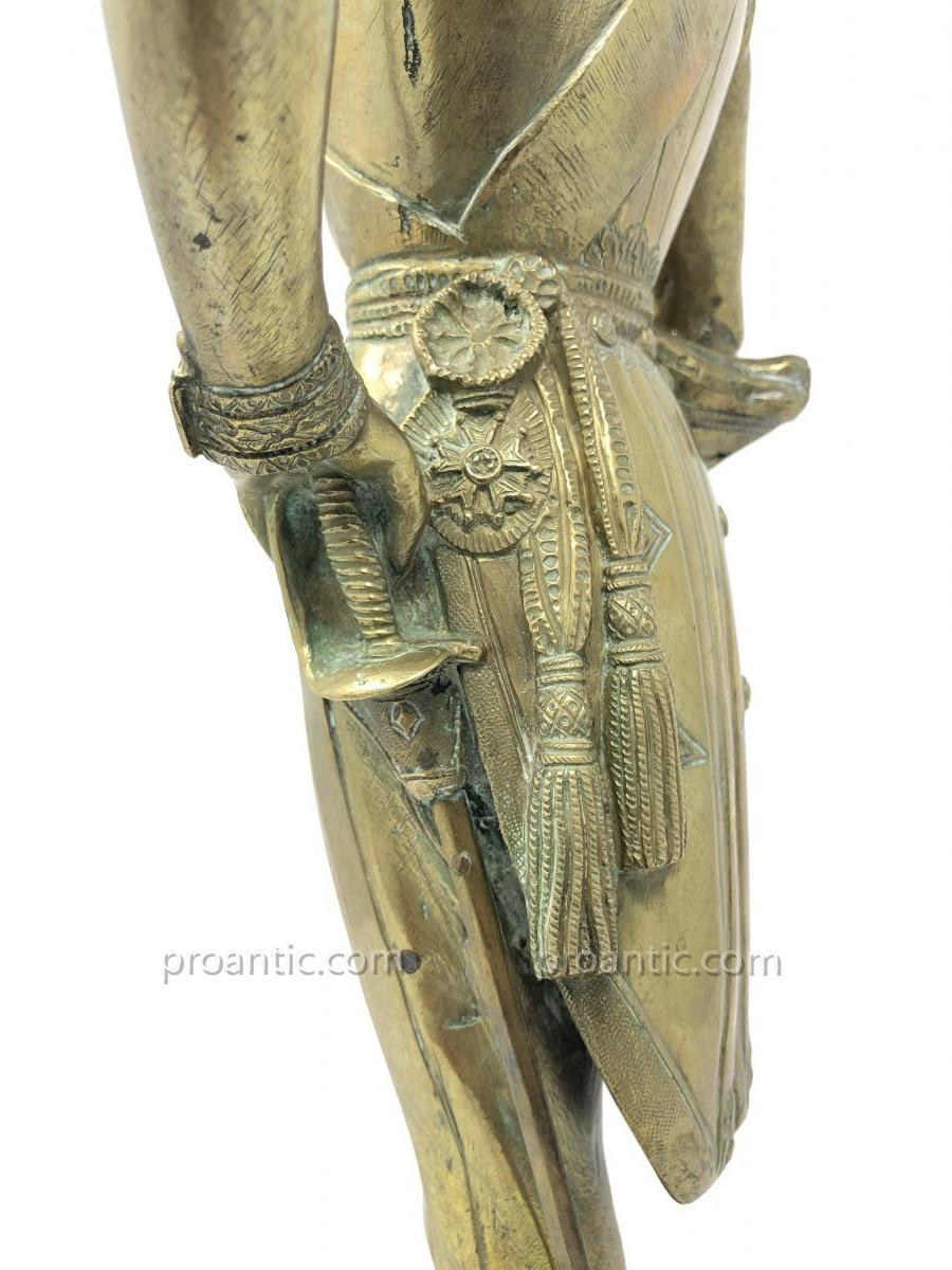 Statuette De Ferdinand Philippe d'Orléans En Bronze Doré-photo-1