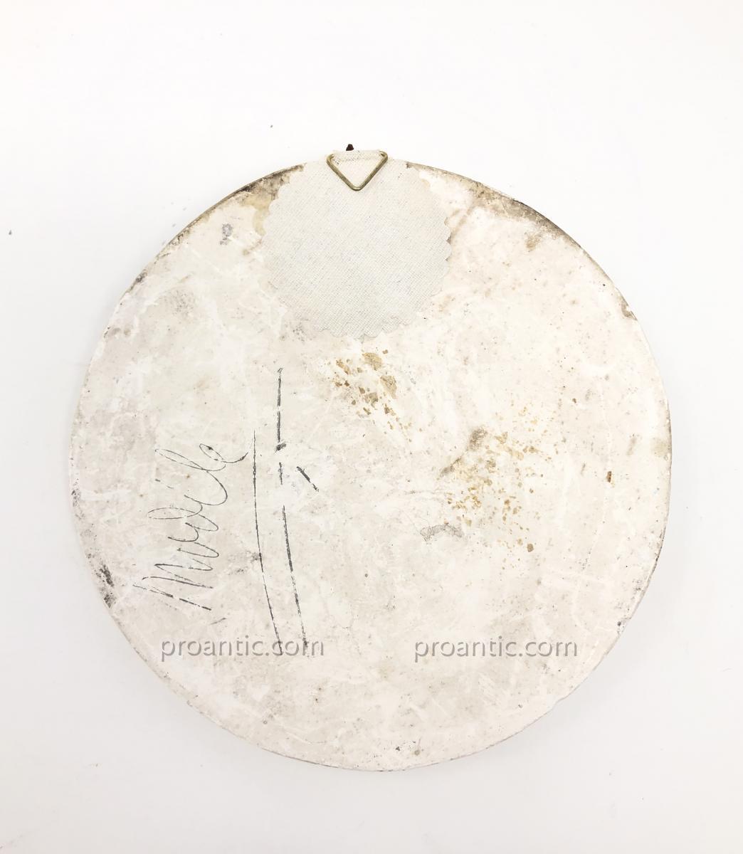 Médaillon En Plâtre De George Sand Par David d'Angers -photo-3