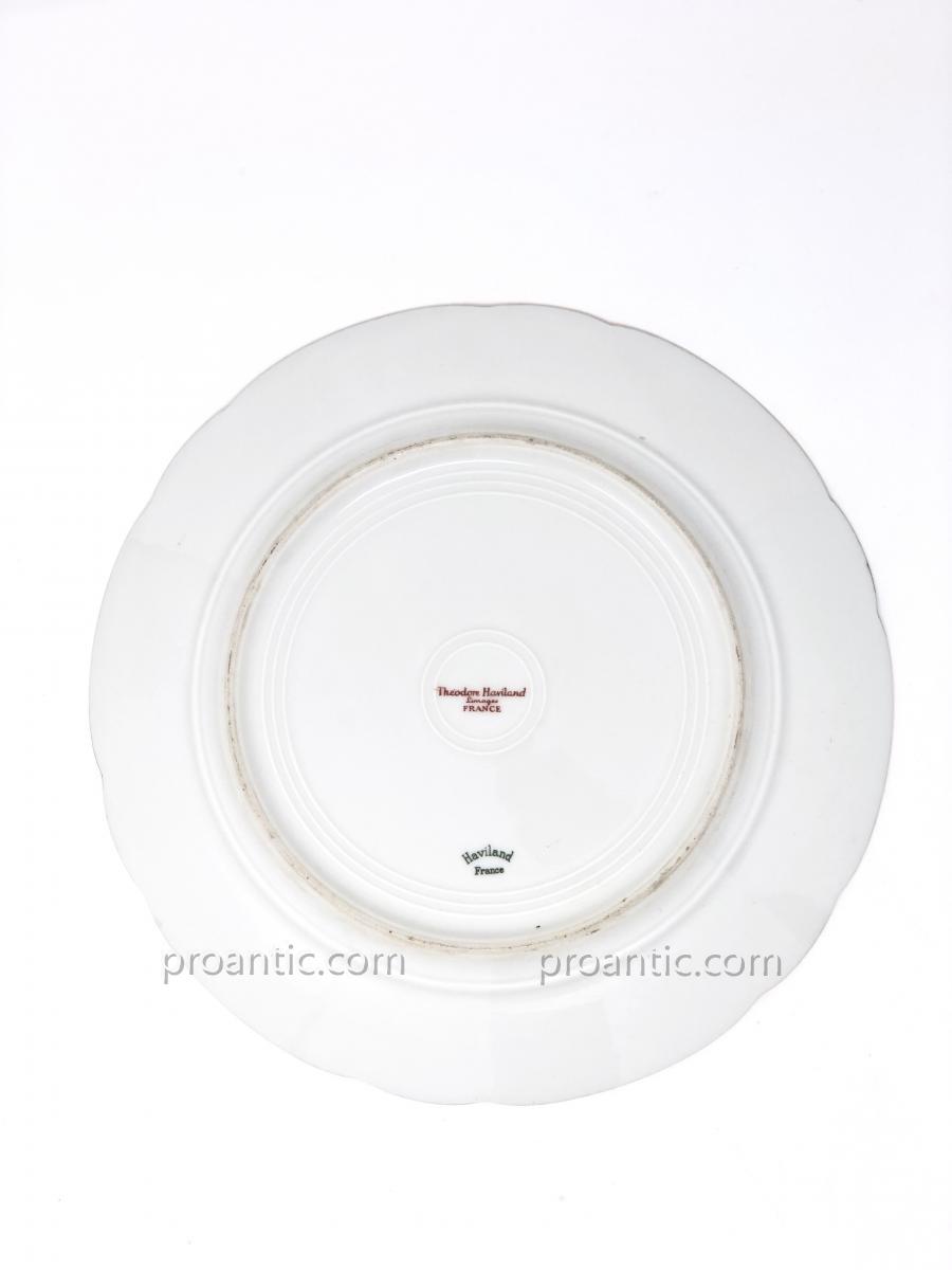 Assiette royale En Porcelaine d'Havilland du service du roi Farouk d'Egypte-photo-3