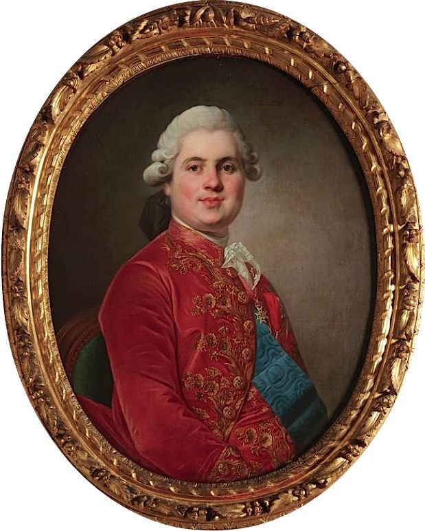 Hall Peter-Adolph (1739-1793), entourage de. Portrait du Comte de Provence. -photo-3