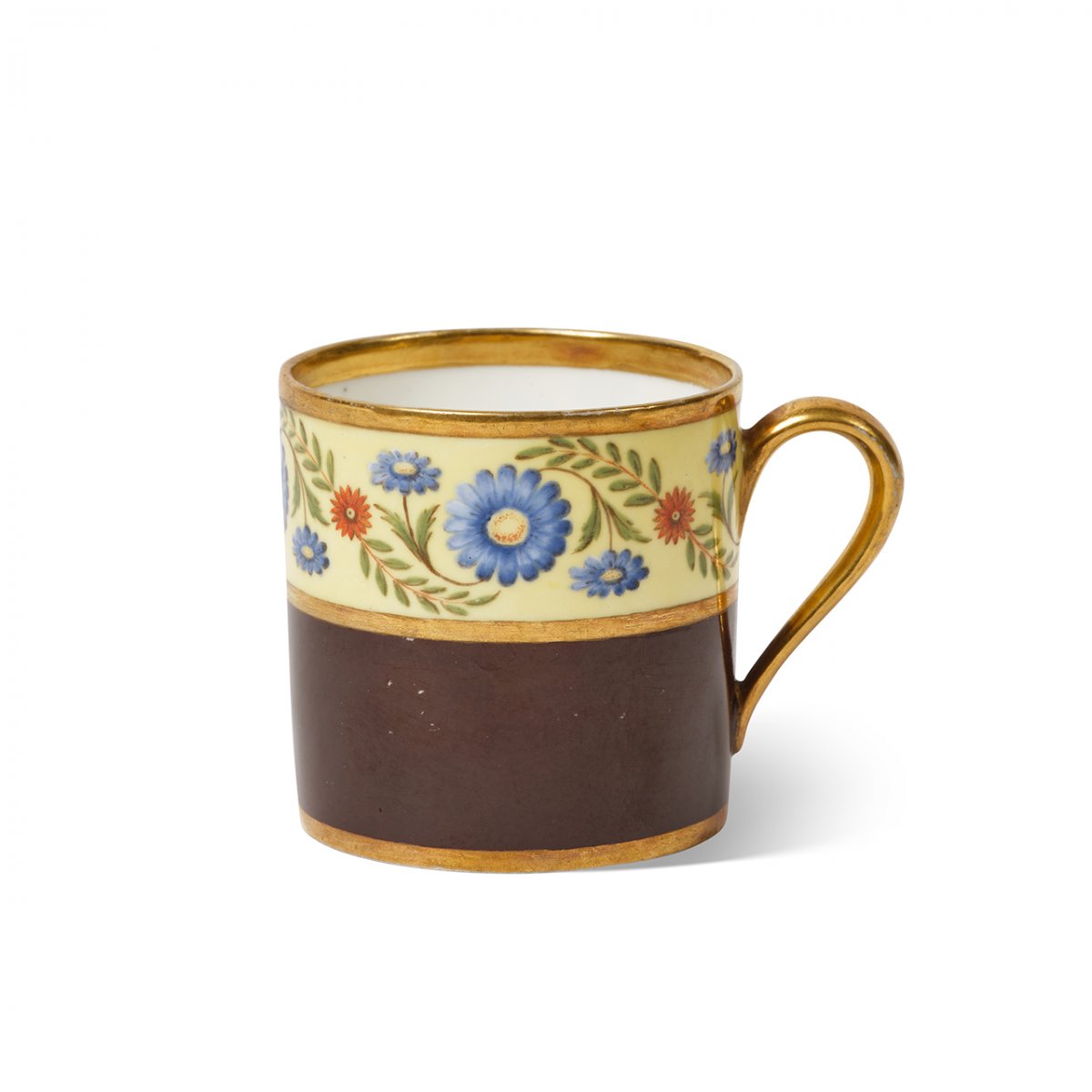 SEVRES Tasse Litron En Porcelaine De Sèvres livrée probablement à Jean-Martin Petit, général français sous l'Empire