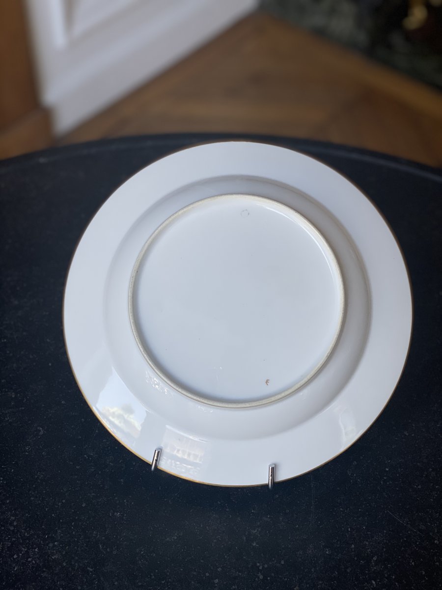 Sevres Sèvres Porcelain Soup Plate, Project For The Service Of King Louis-philippe At Bizy-photo-2