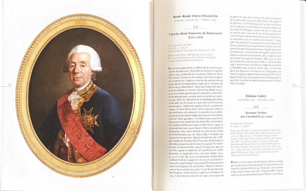 Oil On Canvas, Portrait Of Charles René Fourcroy De Ramecourt  By Pinchon-photo-1