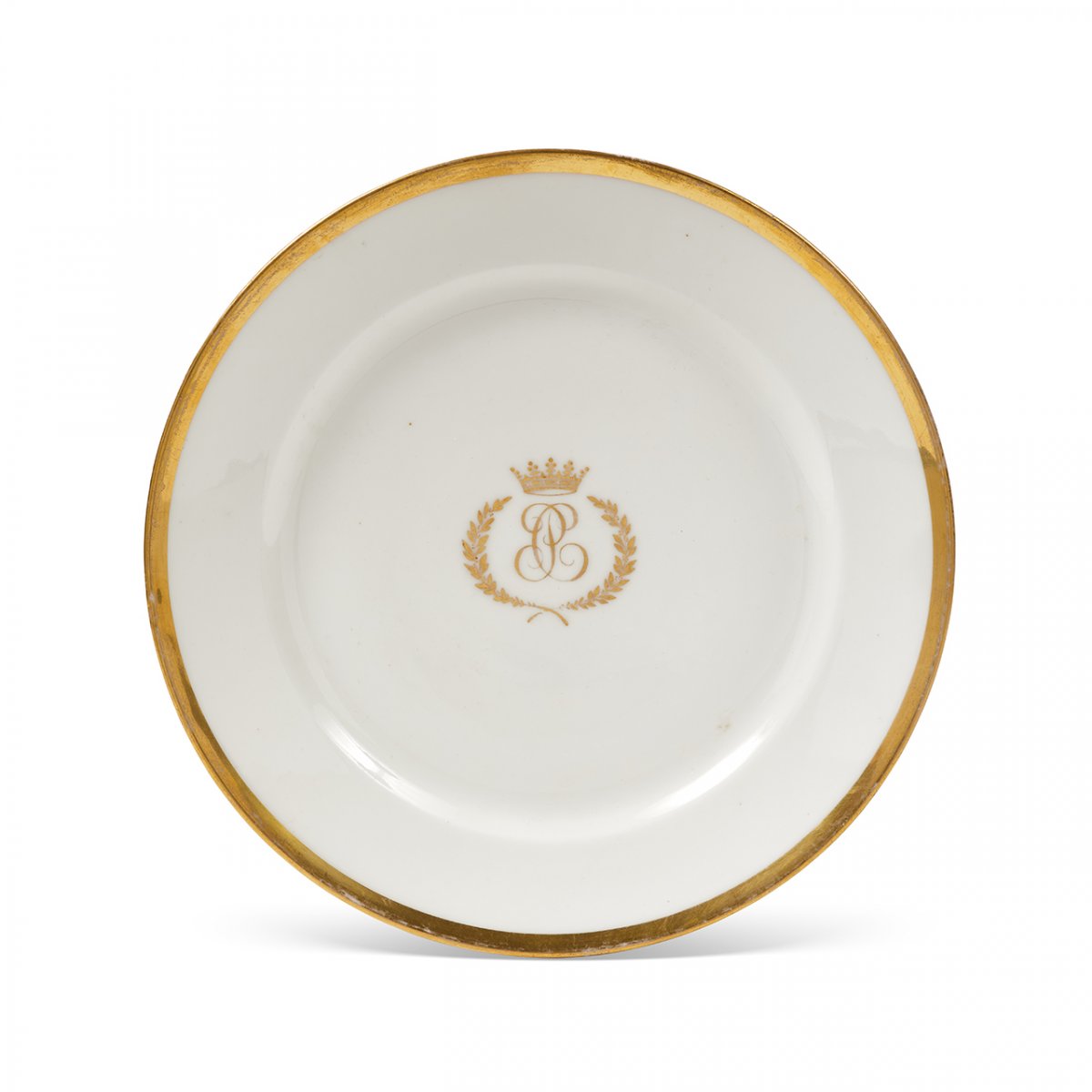 Rare And Unknown Paris Porcelain Plate From An Unknown Service Of The Comte d'Artois