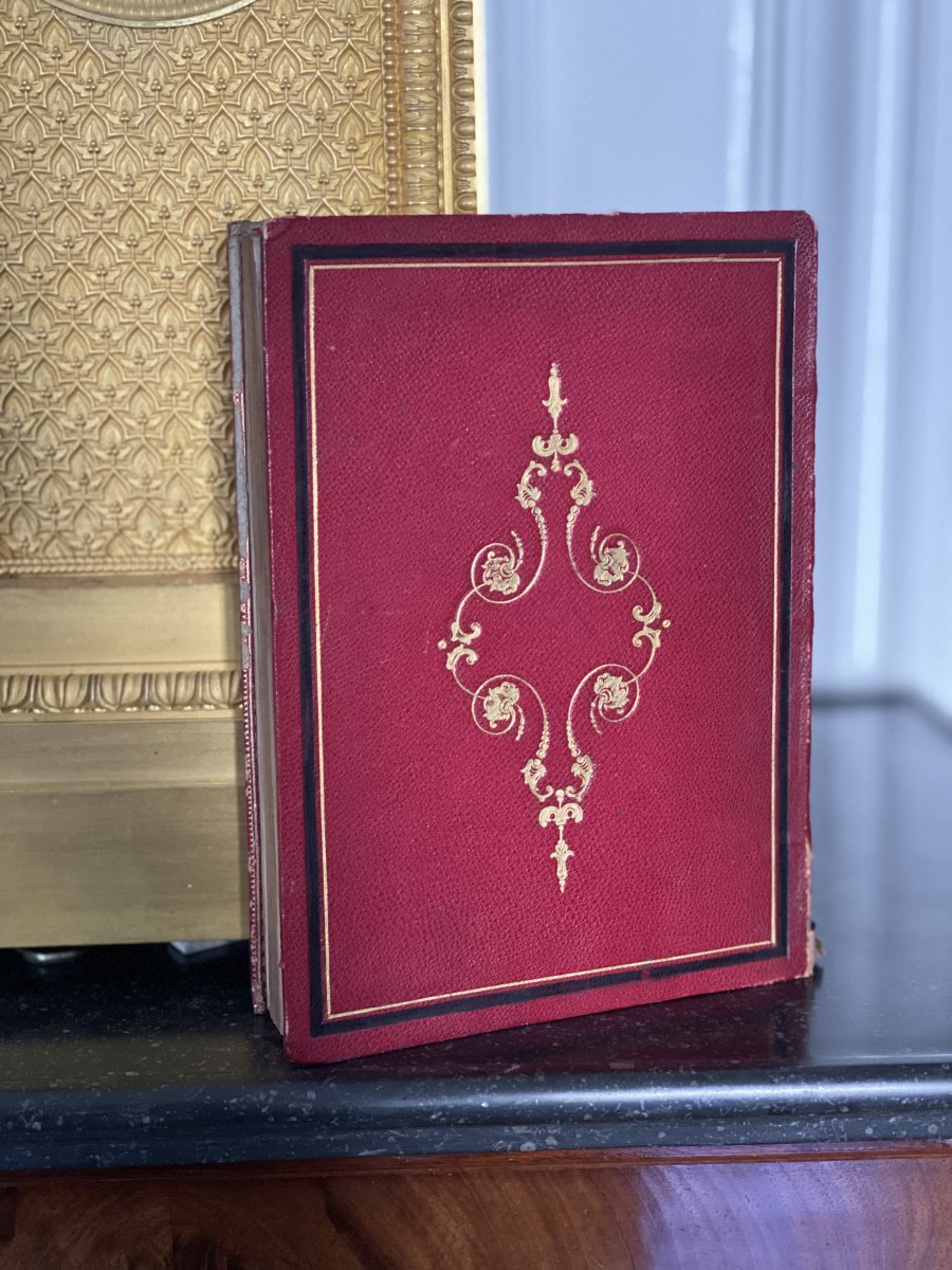Ouvrage Dédié à Son Altesse Royale Madame La Duchesse De Nemours reliure cuir-photo-2