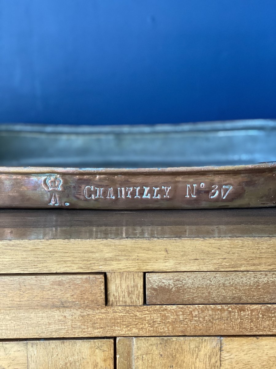 Copper Pie Dish From The Château Of Chantilly-photo-2