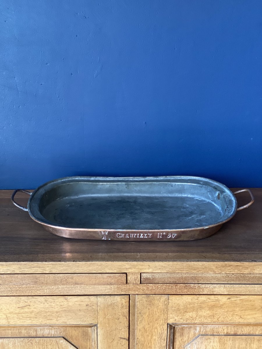 Copper Pie Dish From The Château Of Chantilly