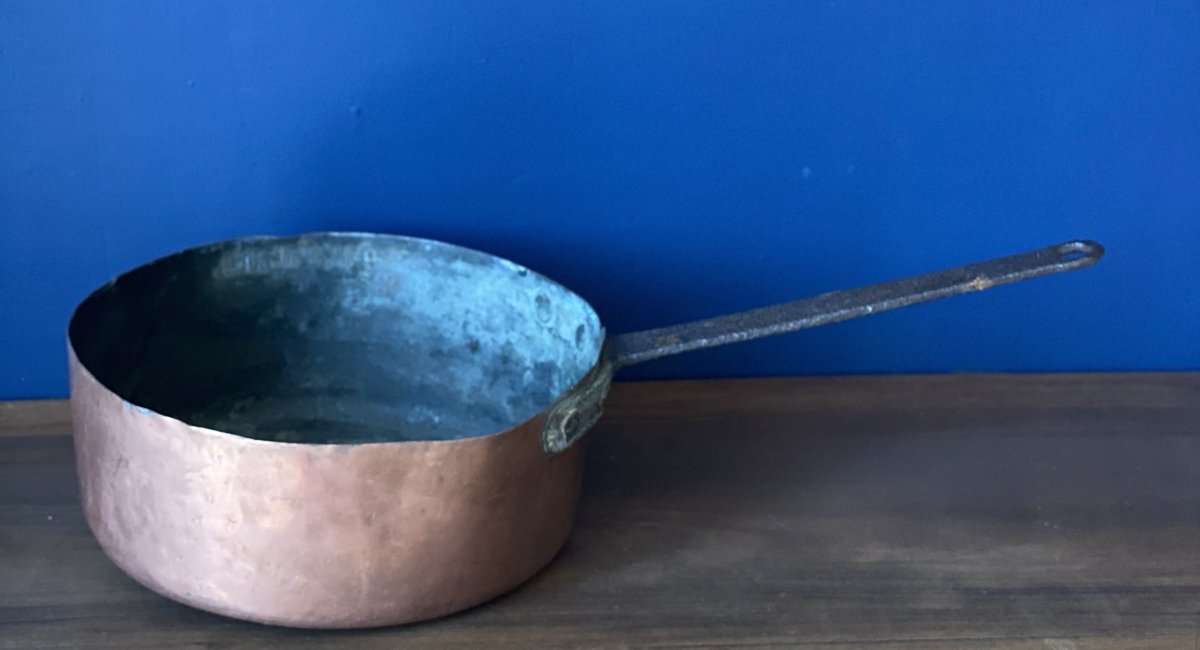 Large Copper Saucepan From The Château De Saint-cloud-photo-3