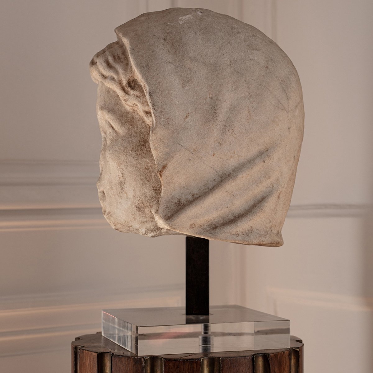 Roman Marble Head Portrait Presumed Of Livia Circa Ist Century Ad-photo-2