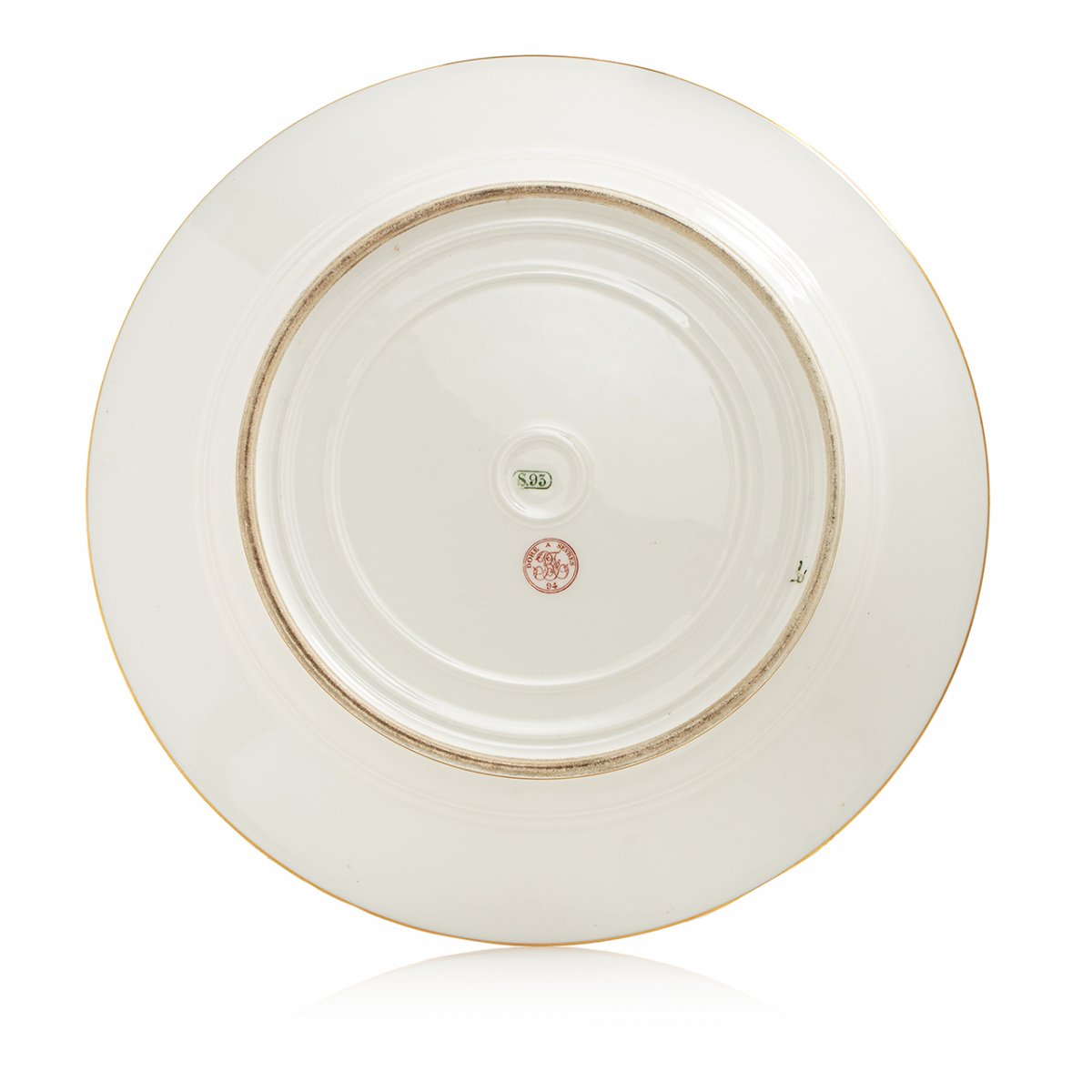 A Sèvres Porcelain Plate Dated 1894 With Galante Scene Sevres-photo-3