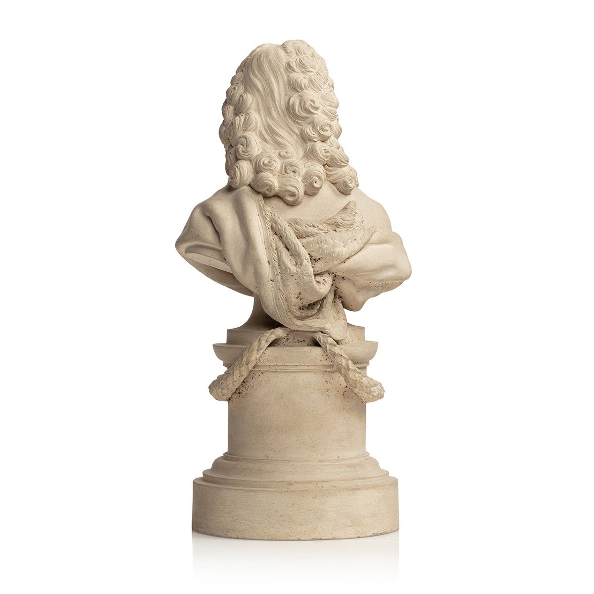 A 18th Century Bust Of Voltaire In Earthenware By Paul-louis Cyfflé -photo-2