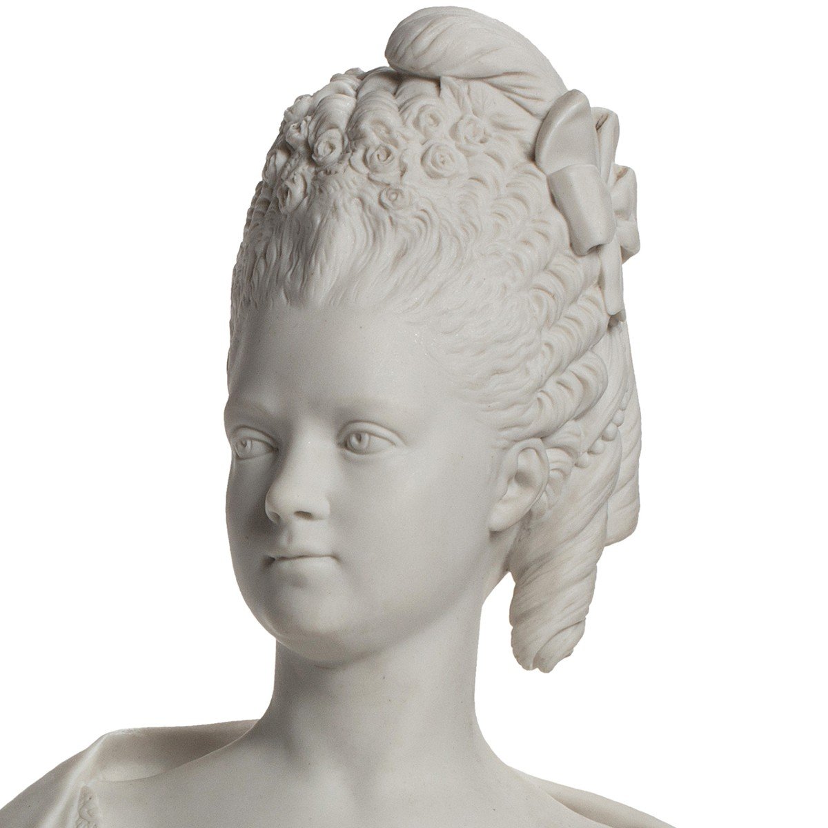 Buste Royal En Biscuit De Sèvres, Portrait De Madame Clotilde De France  -photo-2