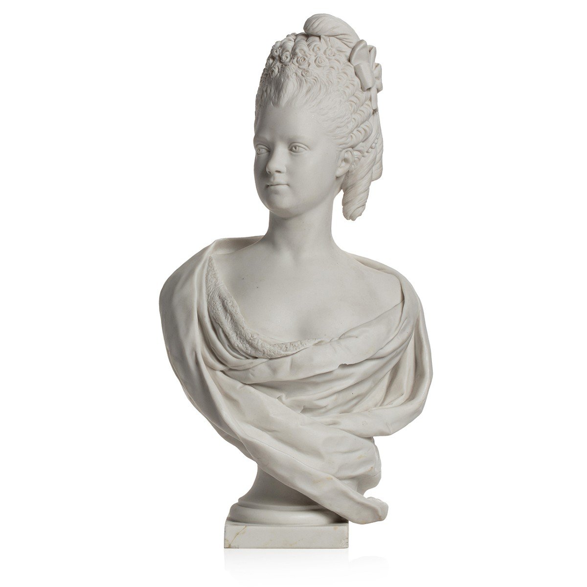 Buste Royal En Biscuit De Sèvres, Portrait De Madame Clotilde De France  