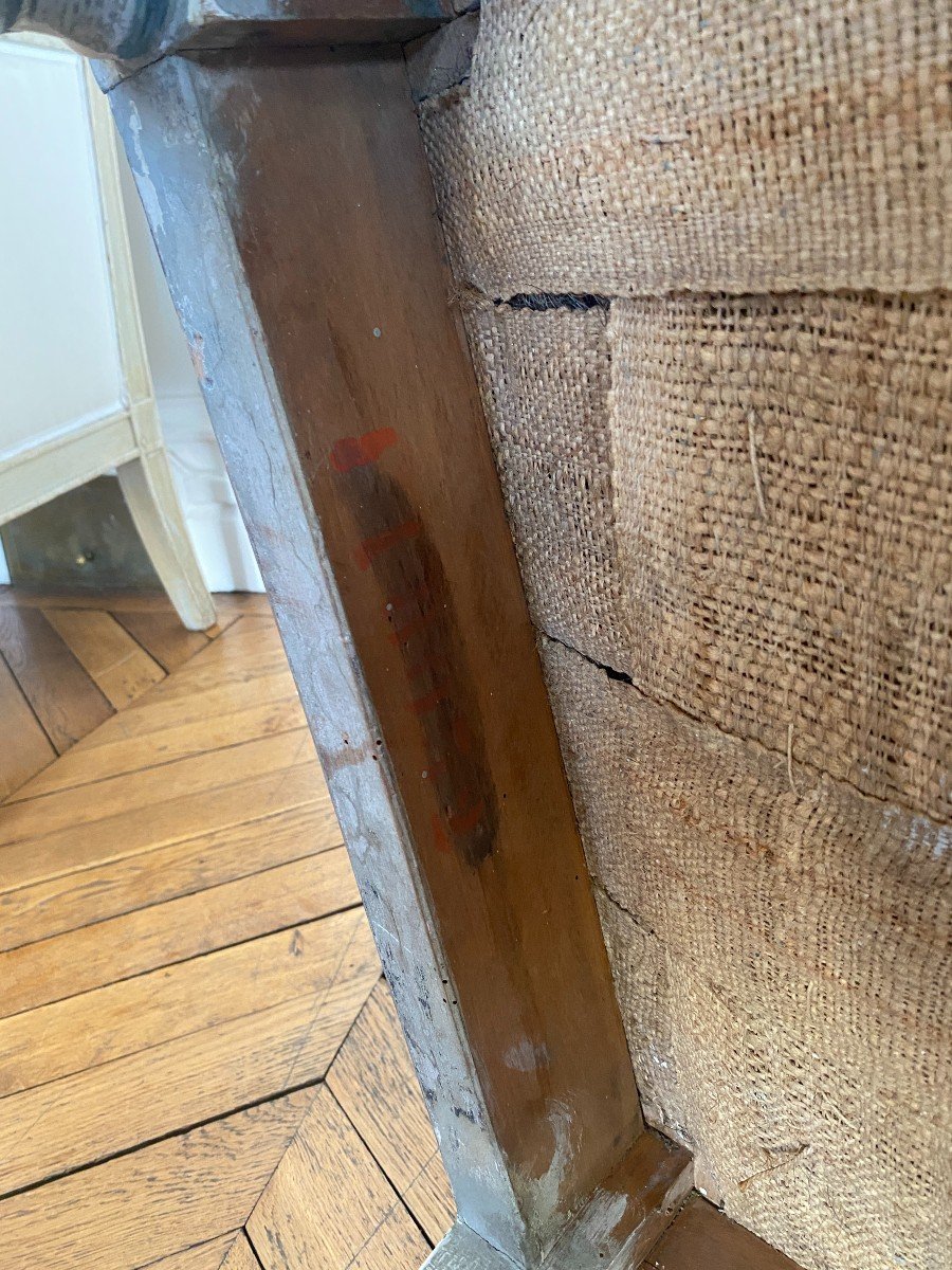 Rare Fauteuil Provenant du Château de Fontainebleau d'époque Empire-photo-2