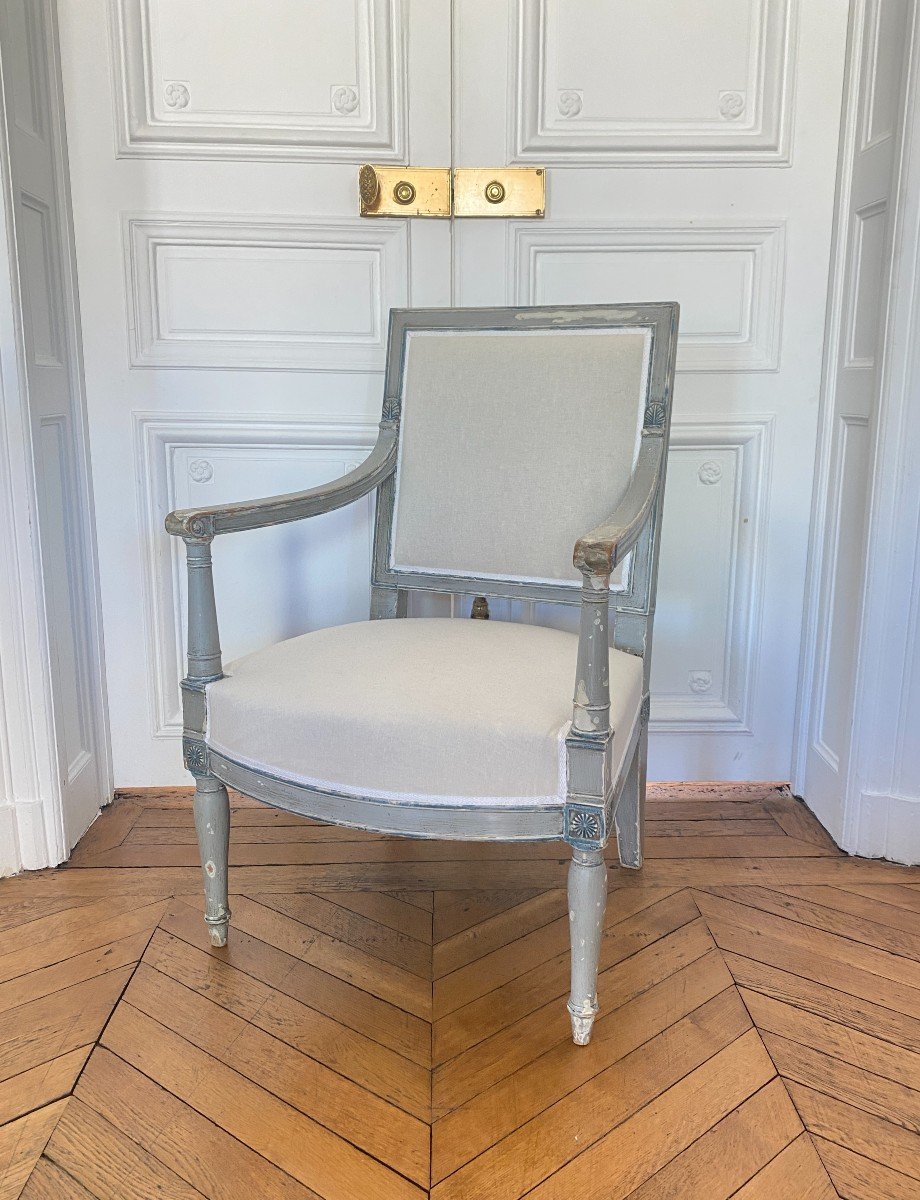 Rare Fauteuil Provenant du Château de Fontainebleau d'époque Empire