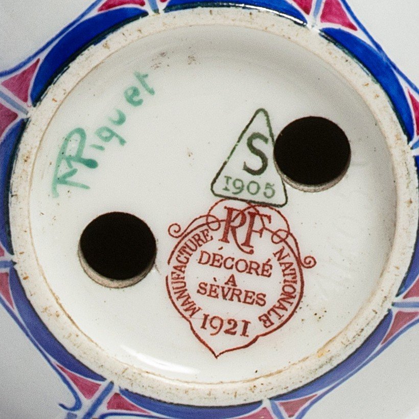An Art Nouveau Sèvres Porcelain Vase By Marcel-jean Piquet, 1921-photo-2
