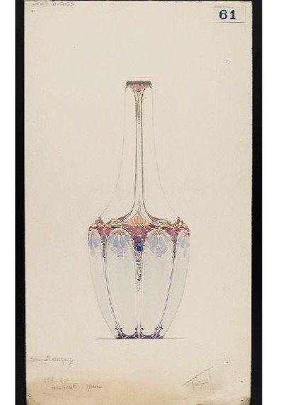 Vase Art Nouveau En Porcelaine De Sèvres Par Marcel-Jean Piquet, 1921 -photo-3