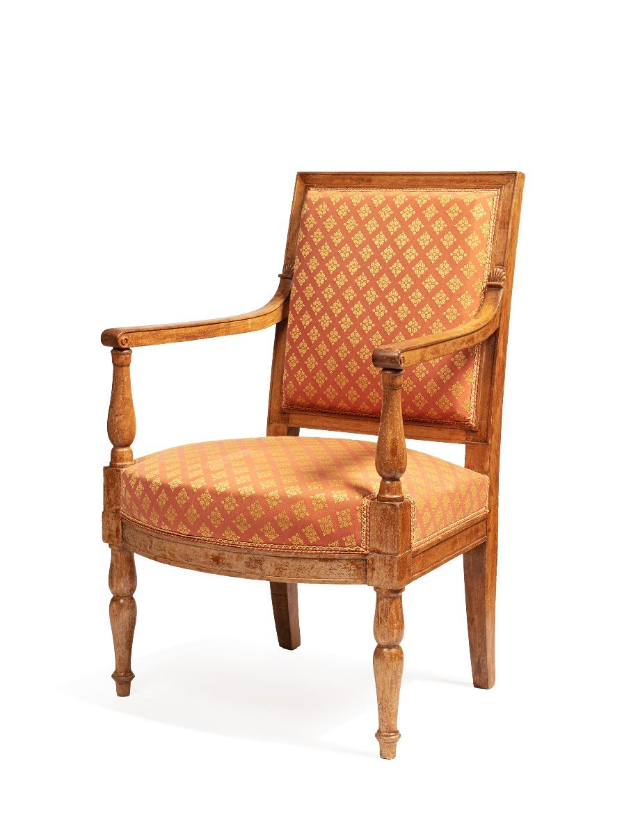 Set Of 2 Bergeres & 2 Armchairs From The Empire Period From The Fontainebleau Palace -photo-1