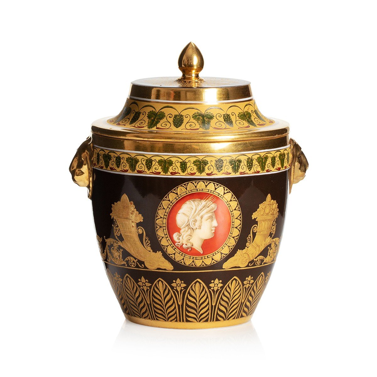 A Magnificent SÈvres Porcelain Sugar Bowl  From A Cabaret Of Empire Period -photo-2