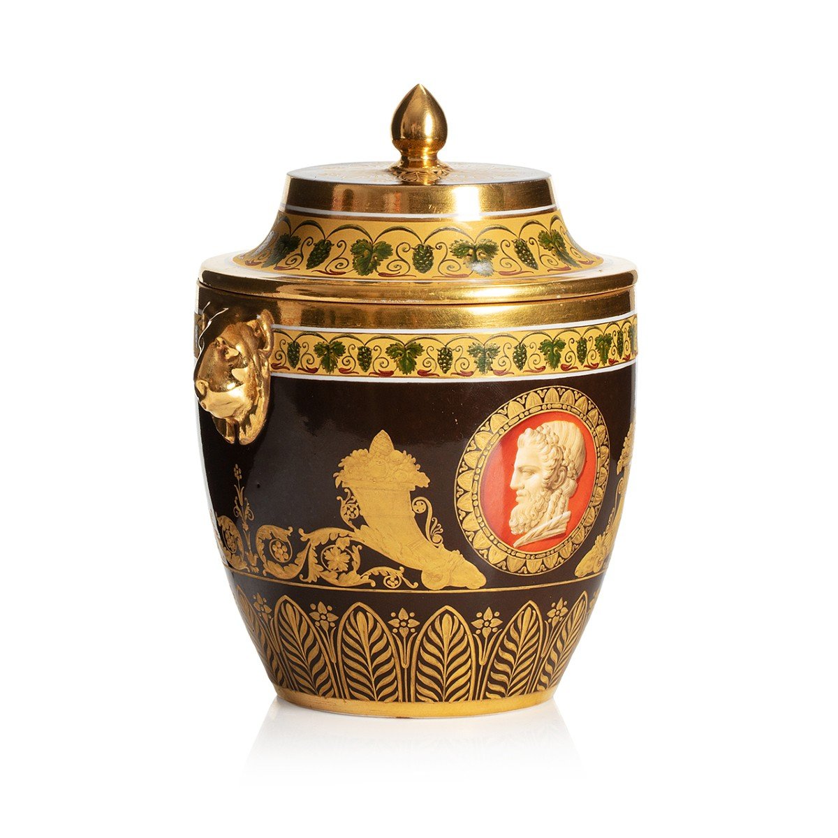 A Magnificent SÈvres Porcelain Sugar Bowl  From A Cabaret Of Empire Period -photo-3