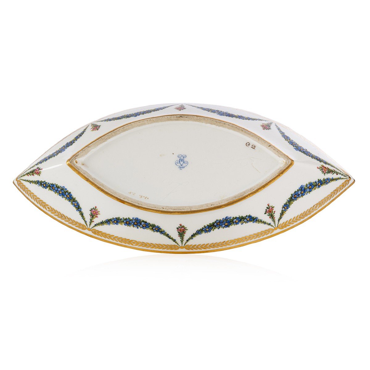 Sèvres Porcelain Butter Dish From The Service Of King Charles X At The Château Of Compiègne-photo-2