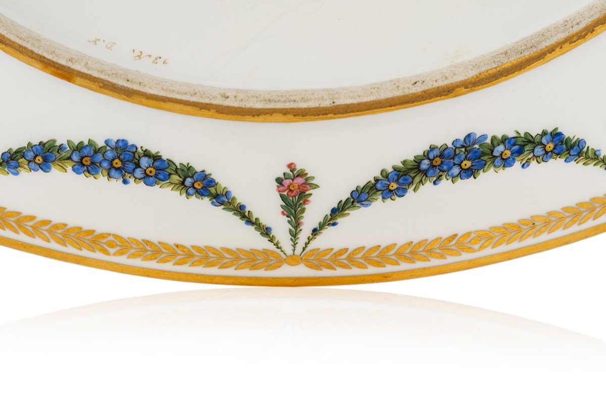 Sèvres Porcelain Butter Dish From The Service Of King Charles X At The Château Of Compiègne-photo-3