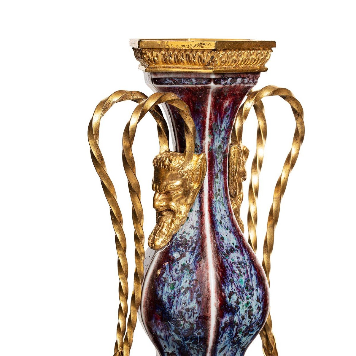 Pair Of Sèvres Vases "bouteille De Gramont", Mounted By l'Escalier De Cristal, Paris -photo-2