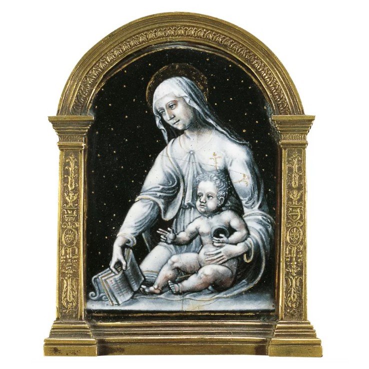 Jean II Penicaud,  Rare Limoges Enamel Peace Kiss -photo-2