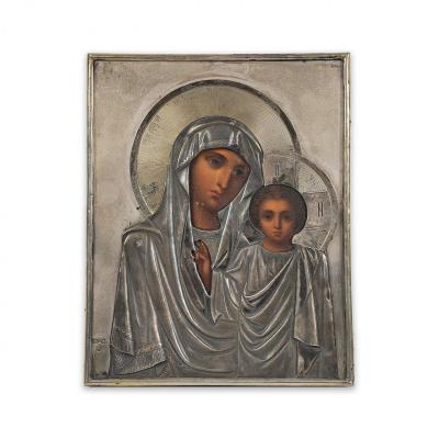 Icon Of Mother Of God Of Kazan Presented By Empress Maria Feodorovna Of Russia