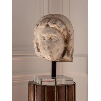 Roman Marble Head Portrait Presumed Of Livia Circa Ist Century Ad
