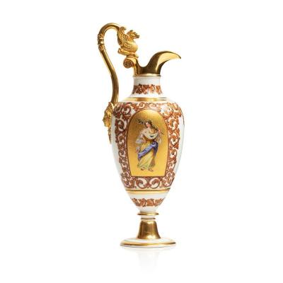 Sevres Rare Sèvres Porcelain Ewer Of Shape Cafetière Regnier Dated 1848