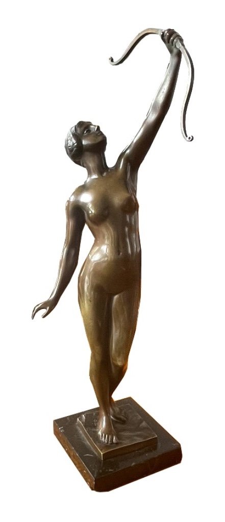 Art Nouveau Bronze Signed: “hoffmann”