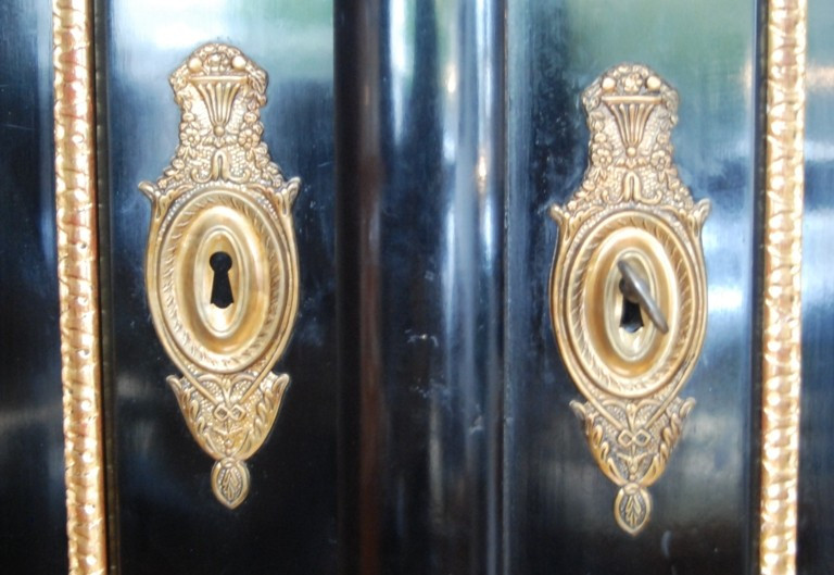 Empire Cabinet, Vienna, Circa 1800. Ebonized Pear Wood-photo-2