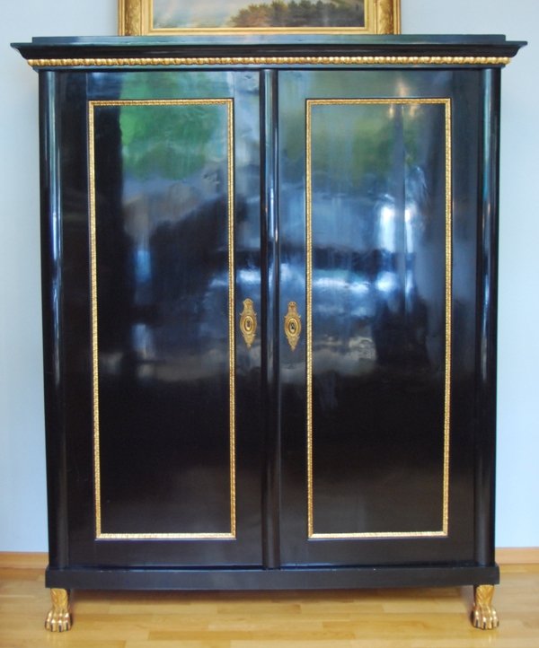 Empire Cabinet, Vienna, Circa 1800. Ebonized Pear Wood-photo-2